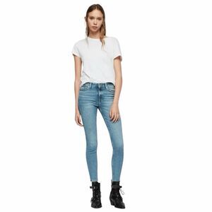 ALLSAINTS Grace Cropped Zip Jeans Size 28